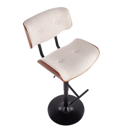 Lumisource Lombardi Barstool BS-LMB BKCR